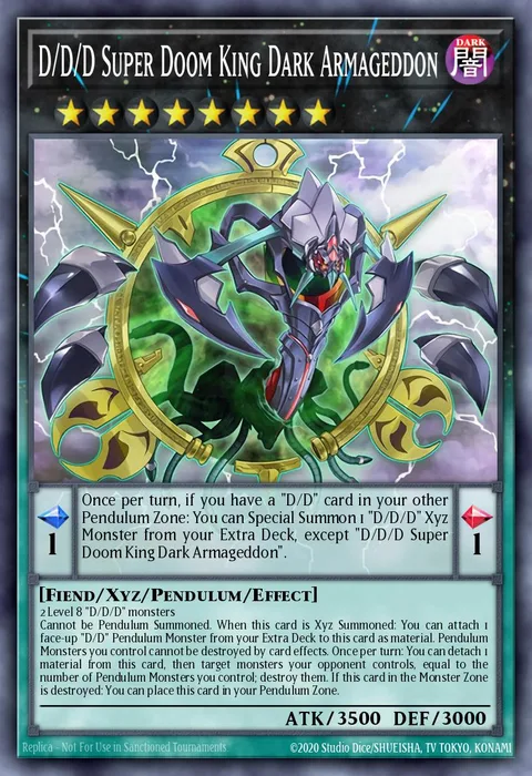 D/D/D Super Doom King Dark Armageddon trading card