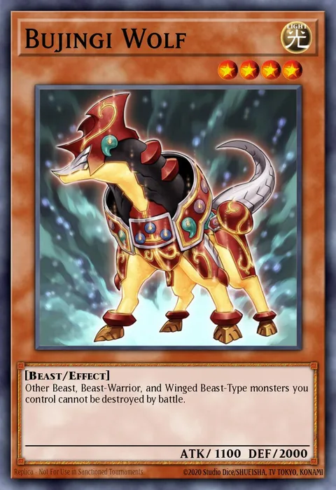 Bujingi Wolf trading card