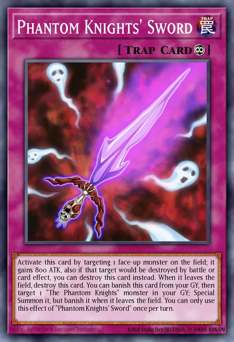 Phantom Knights' Sword trading card