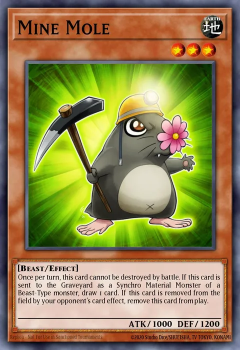 Mine Mole trading card