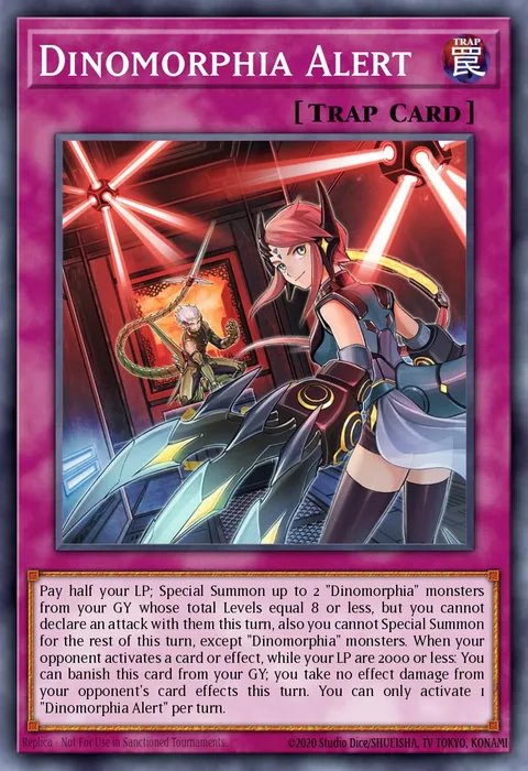 Dinomorphia Alert trading card