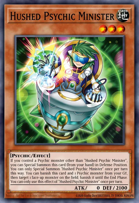 Hushed Psychic Minister trading card