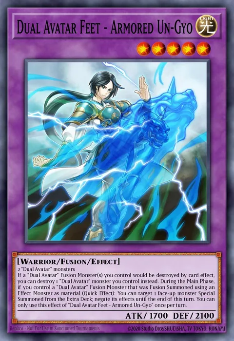 Dual Avatar Feet - Armored Un-Gyo trading card