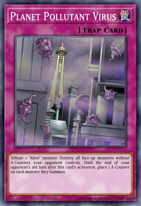 Planet Pollutant Virus trading card