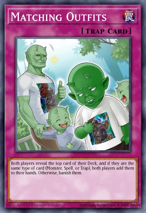 Matching Outfits trading card