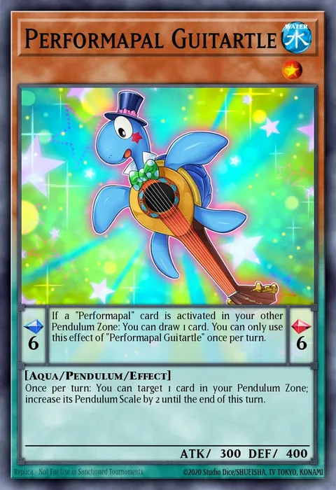 Performapal Guitartle trading card