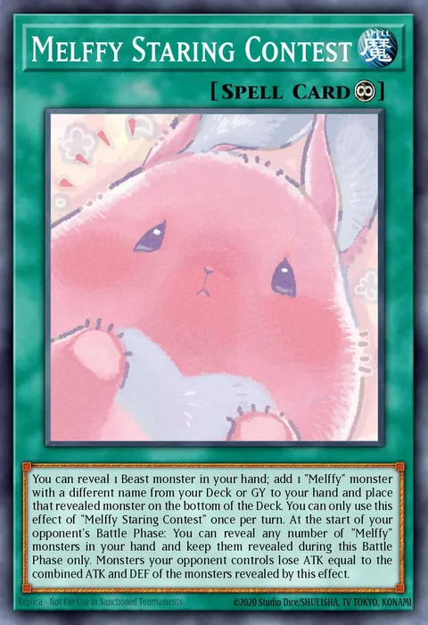 Melffy Staring Contest trading card