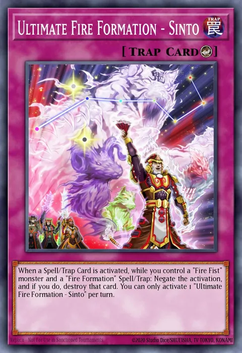 Ultimate Fire Formation - Sinto trading card