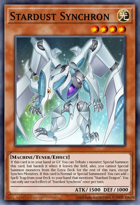 Stardust Synchron trading card