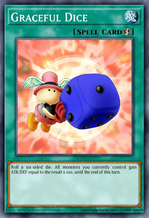 Graceful Dice trading card