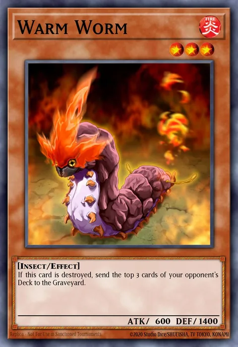 Warm Worm trading card