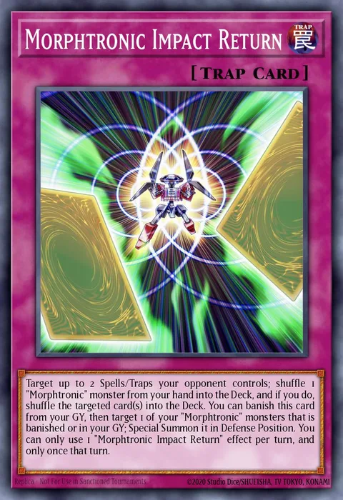 Morphtronic Impact Return trading card