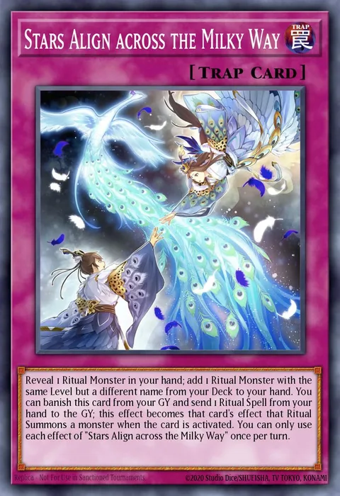 Stars Align across the Milky Way trading card