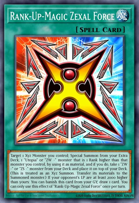 Rank-Up-Magic Zexal Force trading card