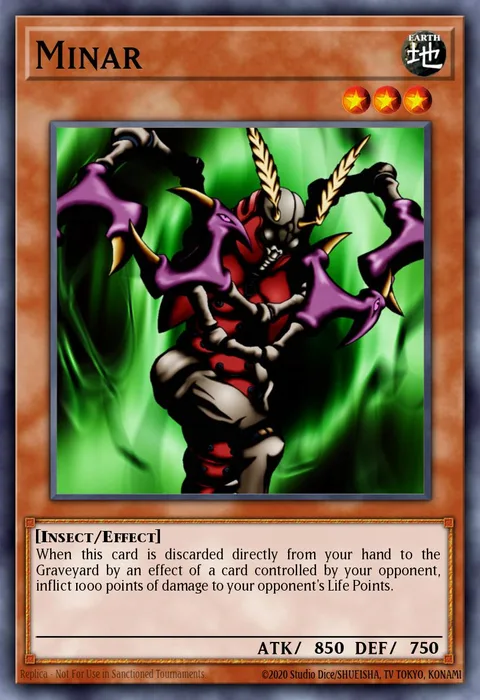 Minar trading card