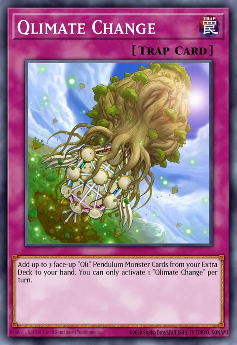 Qlimate Change trading card