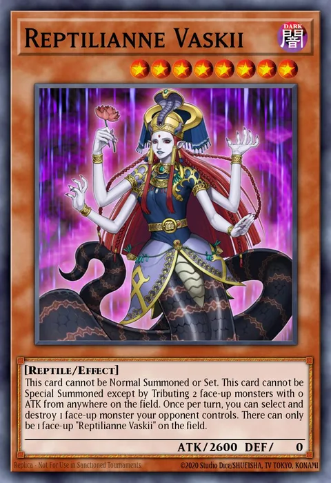 Reptilianne Vaskii trading card