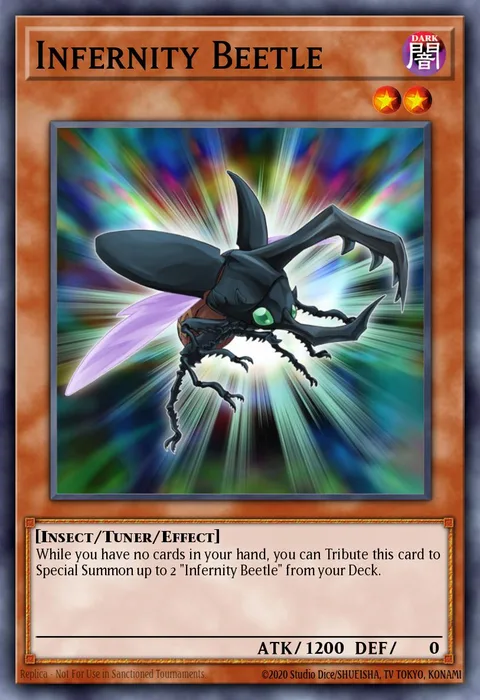 Infernity Beetle trading card