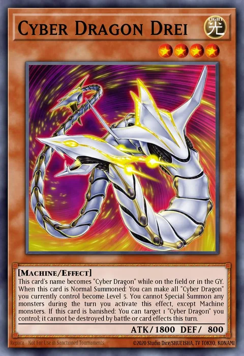 Cyber Dragon Drei trading card