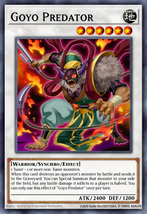 Goyo Predator trading card