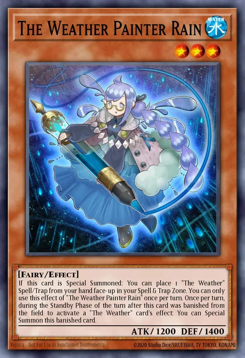 The Weather Painter Rain trading card