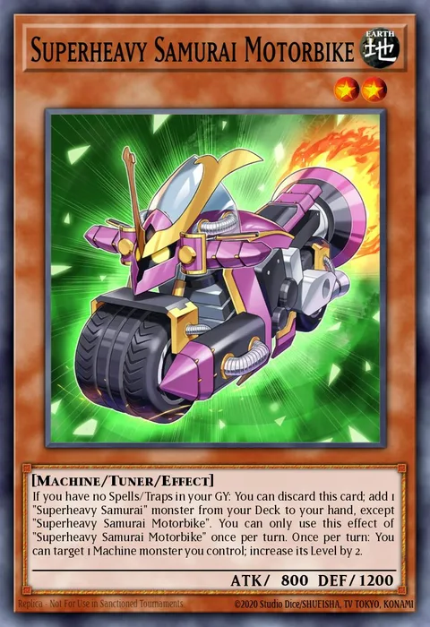 Superheavy Samurai Motorbike trading card