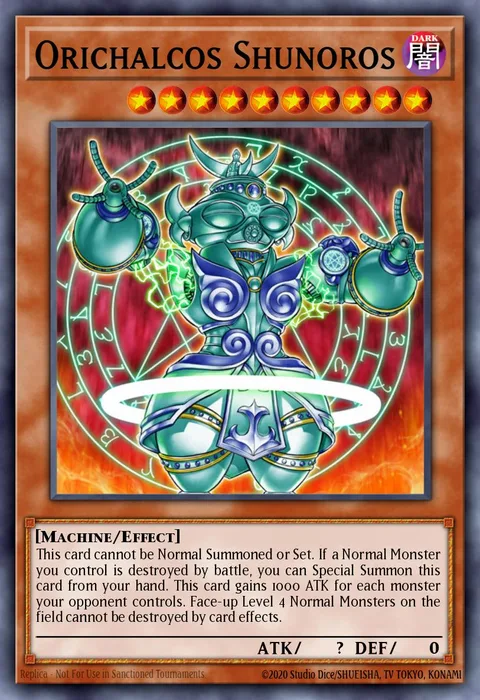Orichalcos Shunoros trading card
