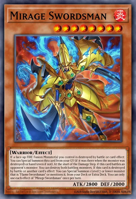 Mirage Swordsman trading card