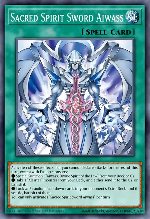 Sacred Spirit Sword Aiwass trading card