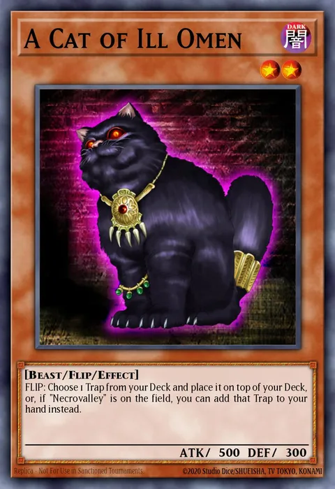 A Cat of Ill Omen trading card