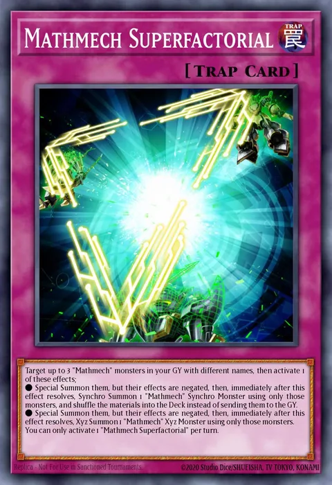 Mathmech Superfactorial trading card