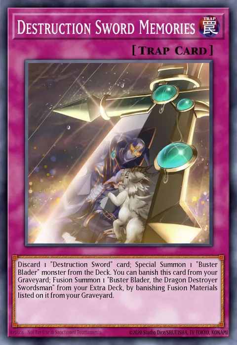 Destruction Sword Memories trading card