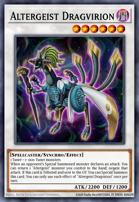 Altergeist Dragvirion trading card