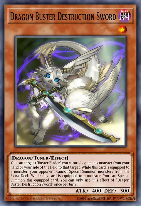 Dragon Buster Destruction Sword trading card