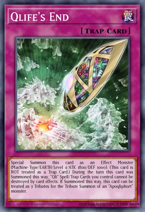 Qlife's End trading card