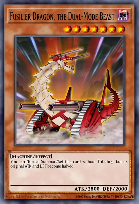 Fusilier Dragon, the Dual-Mode Beast trading card