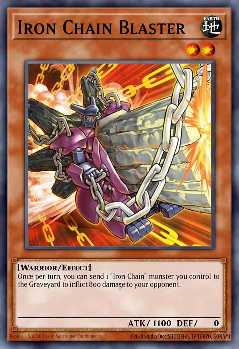 Iron Chain Blaster trading card