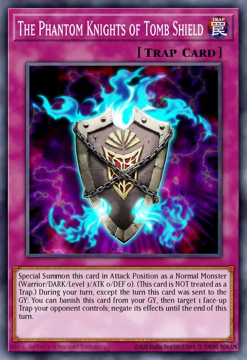 The Phantom Knights of Tomb Shield trading card