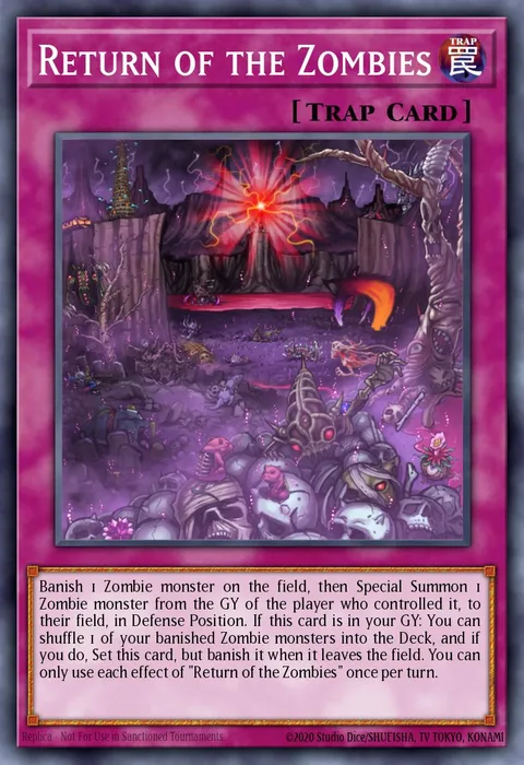 Return of the Zombies trading card