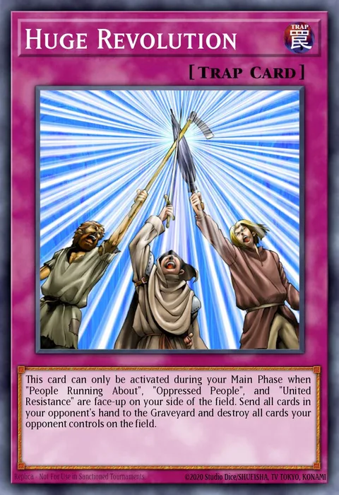 Huge Revolution trading card