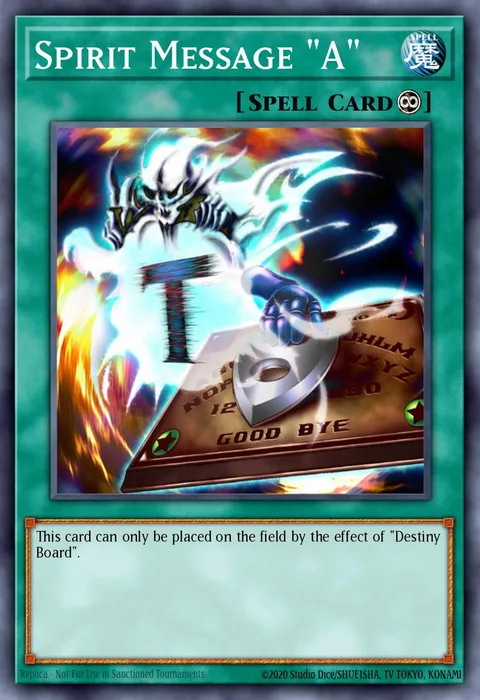 Spirit Message "A" trading card