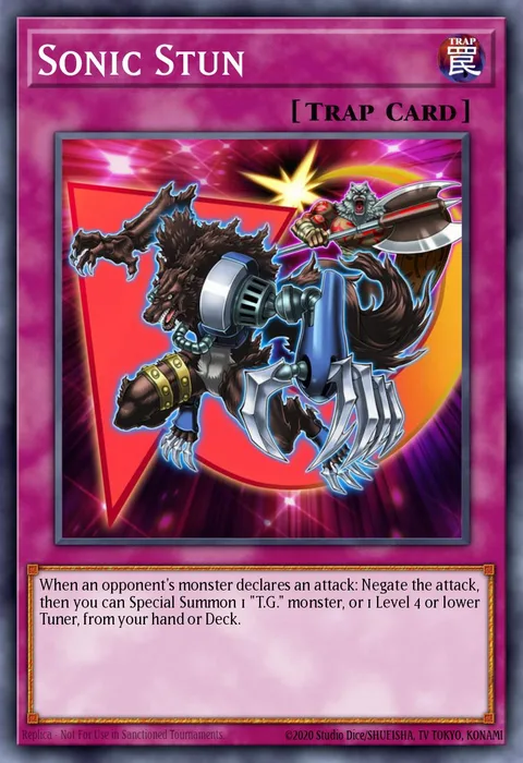 Sonic Stun trading card