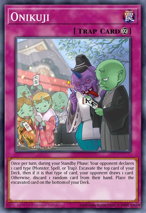 Onikuji trading card