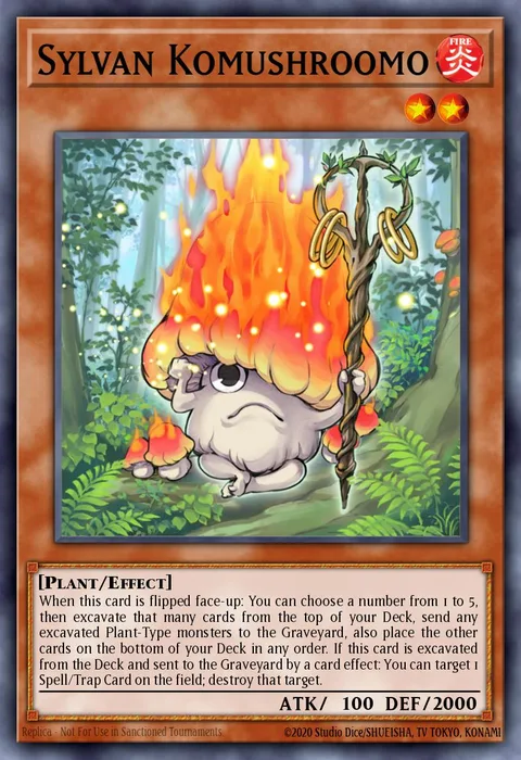 Sylvan Komushroomo trading card