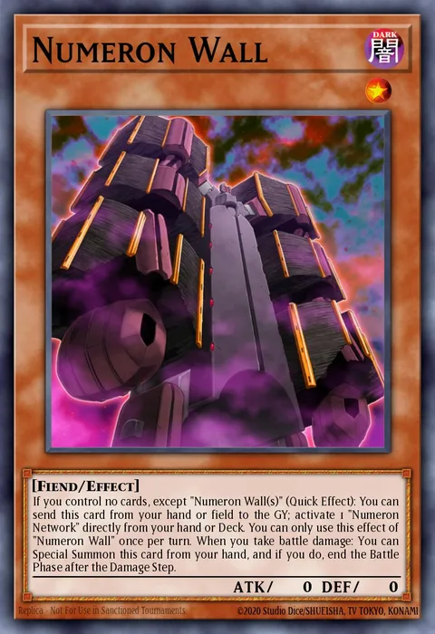 Numeron Wall trading card