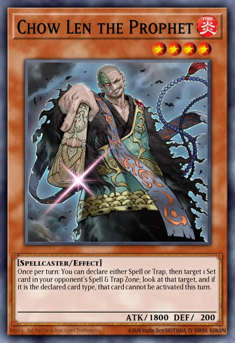Chow Len the Prophet trading card