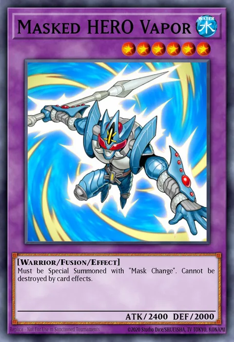 Masked HERO Vapor trading card