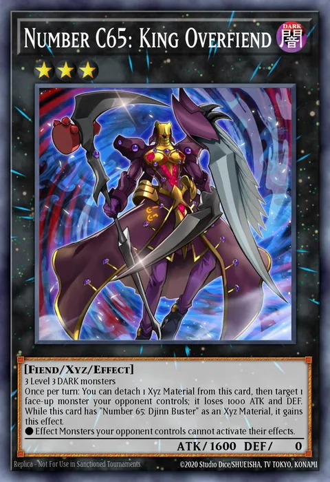 Number C65: King Overfiend trading card