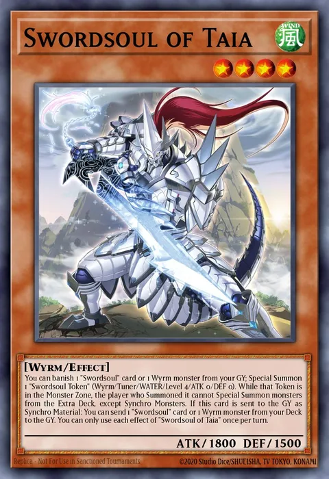 Swordsoul of Taia trading card