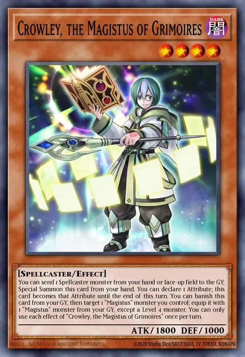 Crowley, the Magistus of Grimoires trading card